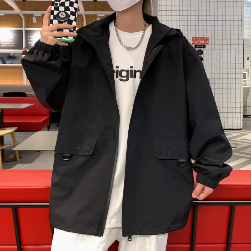 春秋新户外冲锋衣2024新款男工作服防风防水钓鱼登山服图片