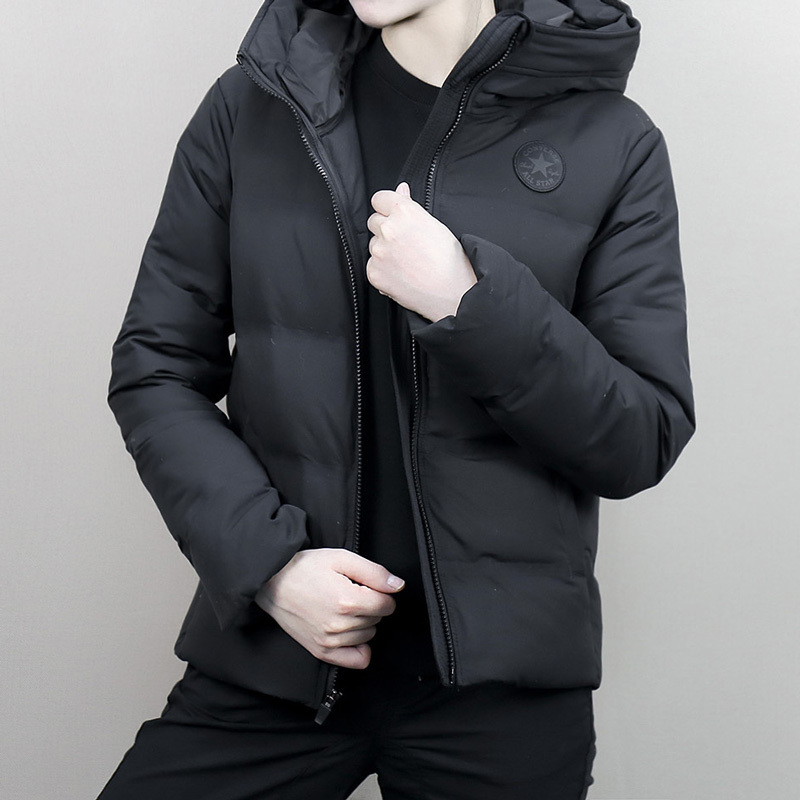 匡威converse女款羽绒服短款轻薄运动休闲棉服外套10004549视频