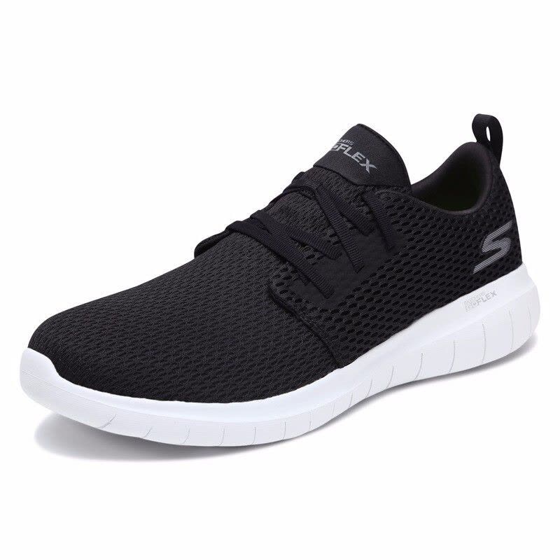 Skechers/斯凯奇男鞋平底针织布系带透气运动跑鞋54701图片
