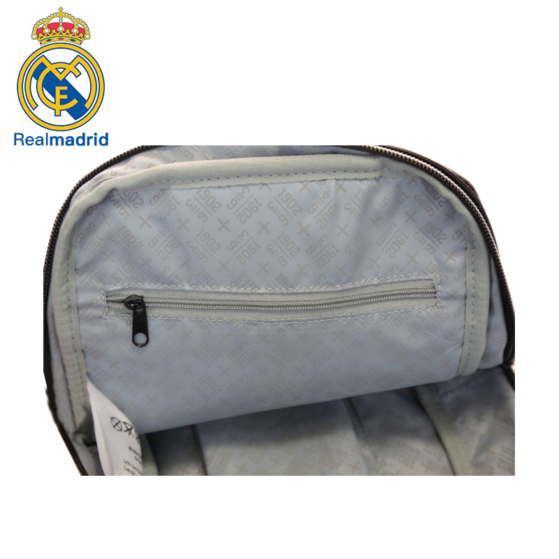 皇家马德里Realmadrid官方正品时尚男女士多功能大容量手提运动户外登山休闲健身训练商旅行电脑单肩小挎书包背包蓝色
