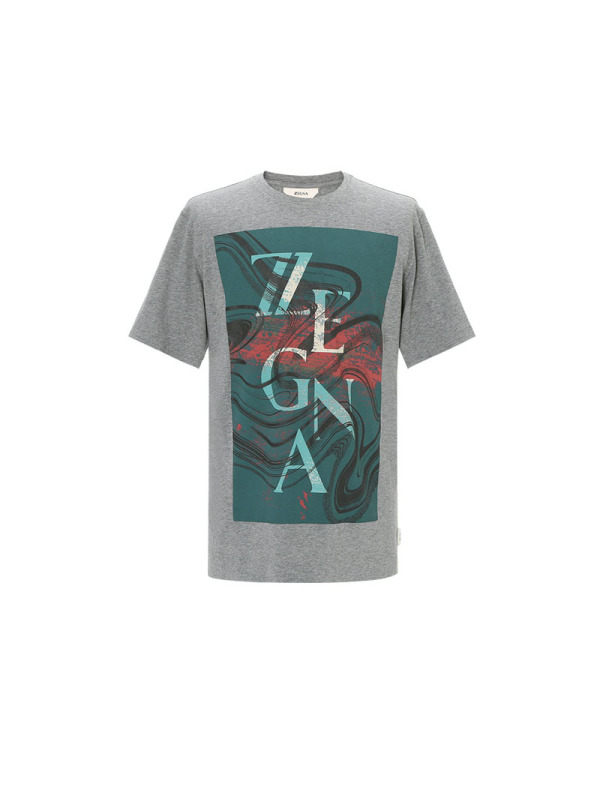 ZEGNA T恤 LOGO印花 VU372