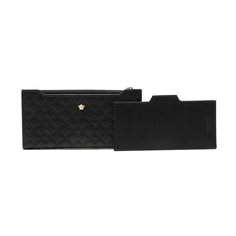Versace 范思哲 男士皮革美杜莎头像徽标钱包钱夹 DPU6140 DVBRF