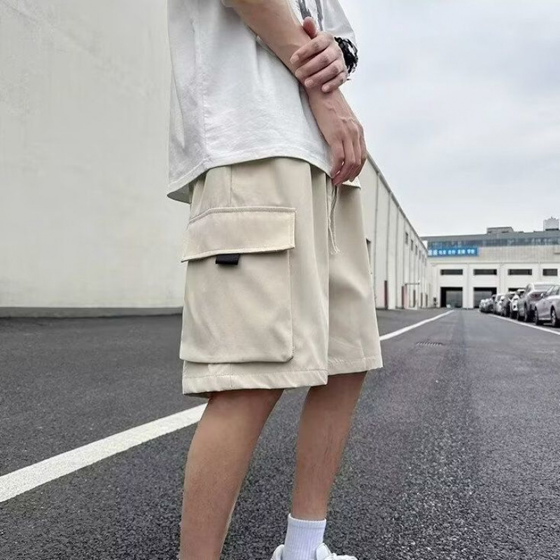 美式美式夏季薄款休闲工装短裤男大口袋潮牌大码五分中裤宽松休闲