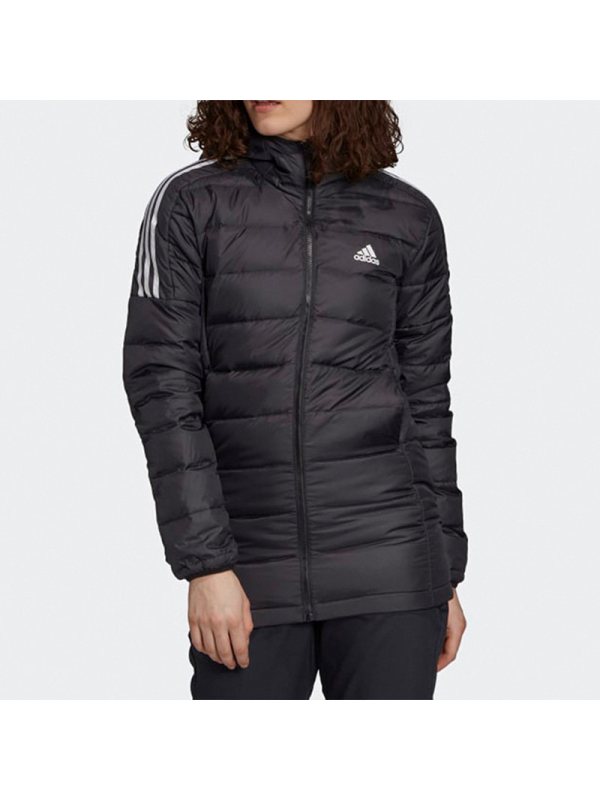 Adidas阿迪达斯运动羽绒服女2020冬季新款休闲连帽保暖外套GH4590