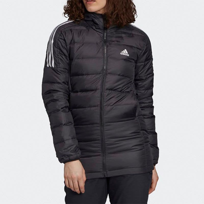 Adidas阿迪达斯运动羽绒服女2020冬季新款休闲连帽保暖外套GH4590图片