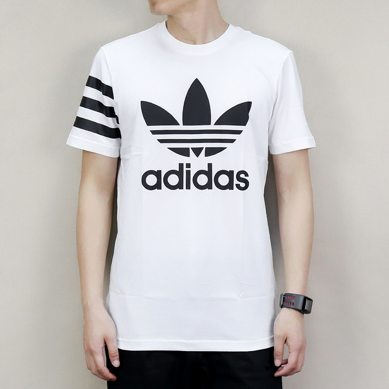 adidas阿迪达斯三叶男装夏运动短袖t恤宽松体恤cz1750