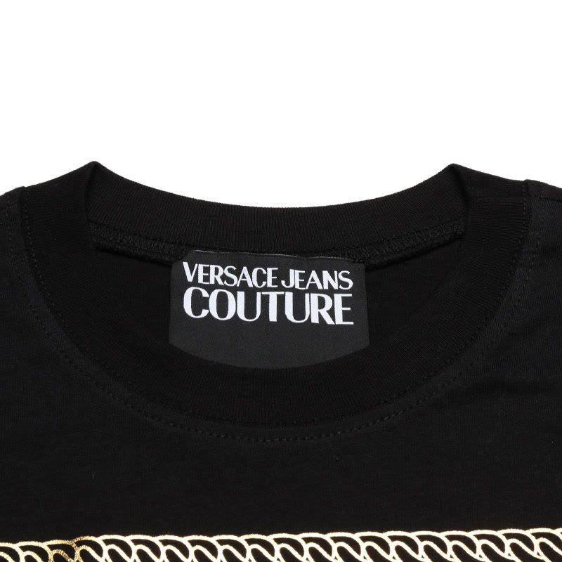 范思哲 VERSACE JEANS COUTURE 女士棉质圆领短袖T恤 72HAHT17 CJ00O图片
