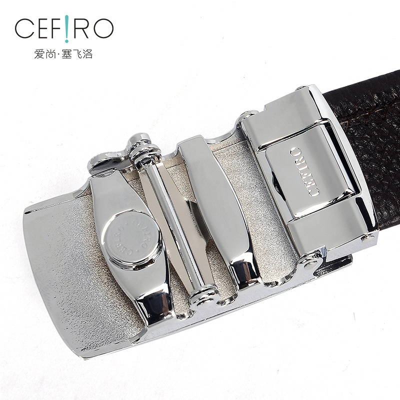 CEFIRO塞飞洛皮带男商务自动扣简约大气头层牛皮男士腰带