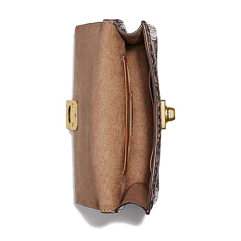 COACH/蔻驰 夹棉HUTTON单肩包 89237 15.5*12*3.5CM 涂层帆布\牛皮革图片