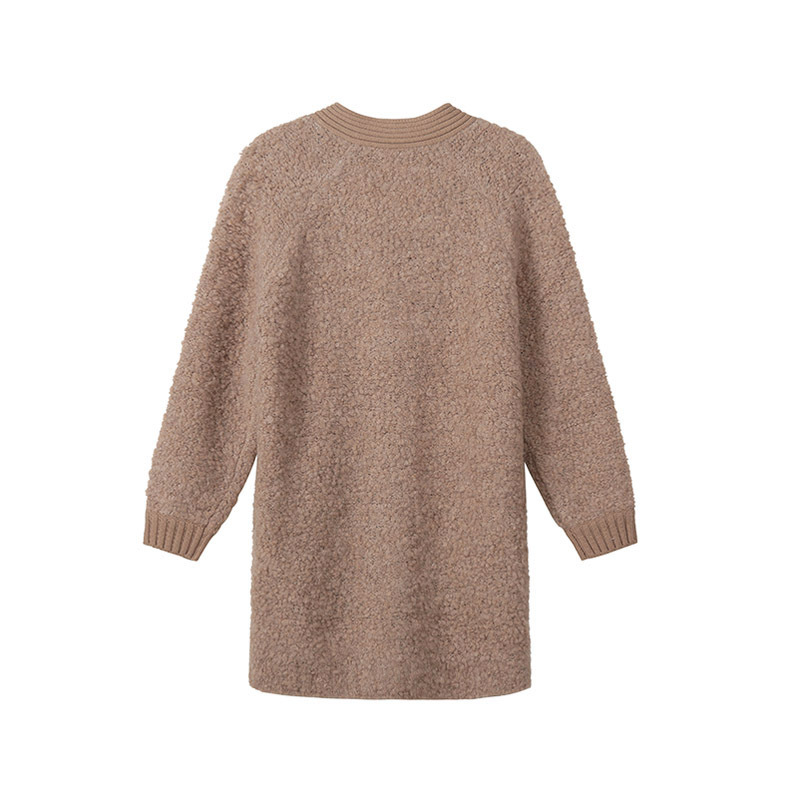 麦丝玛拉 Max Mara Weekend 女士羊驼毛中长款宽松版V领针织衫外套53160129 ENFASI
