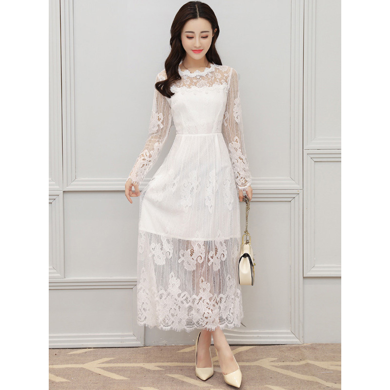 丝柏舍2019年季女装时尚露肩连衣裙S81B0073L