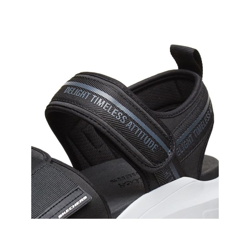 Skechers斯凯奇男鞋夏季魔术贴沙滩鞋厚底增高熊猫凉鞋999130图片