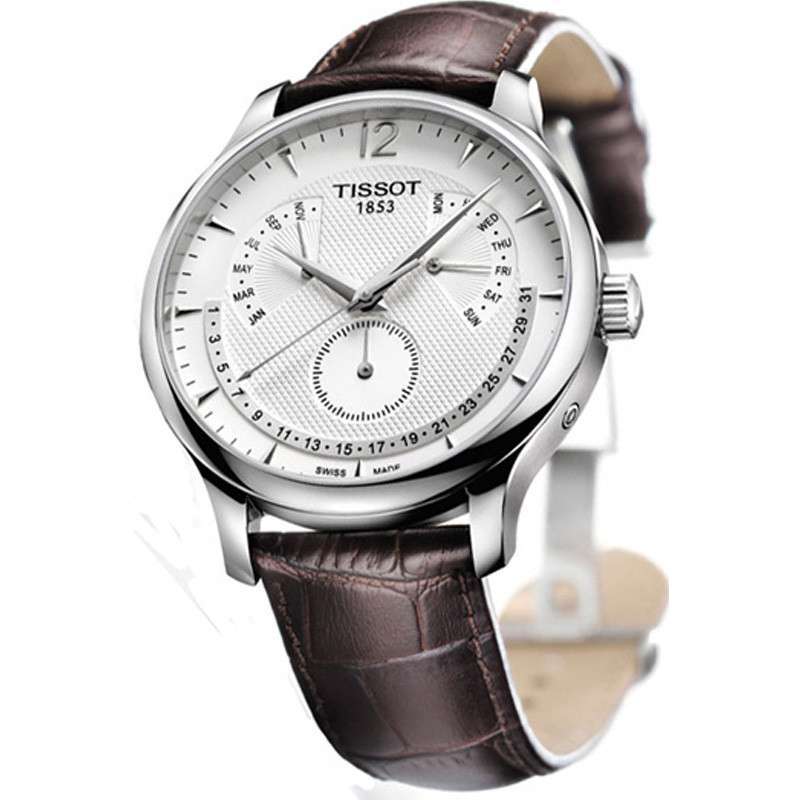 天梭手表 (TISSOT) 俊雅系列 简约运动休闲多功能男士石英表