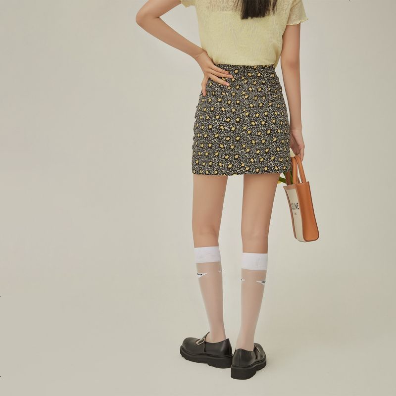 OtherMix碎花女团裙2021年夏季新款短款韩版薄款包臀半身裙子女潮