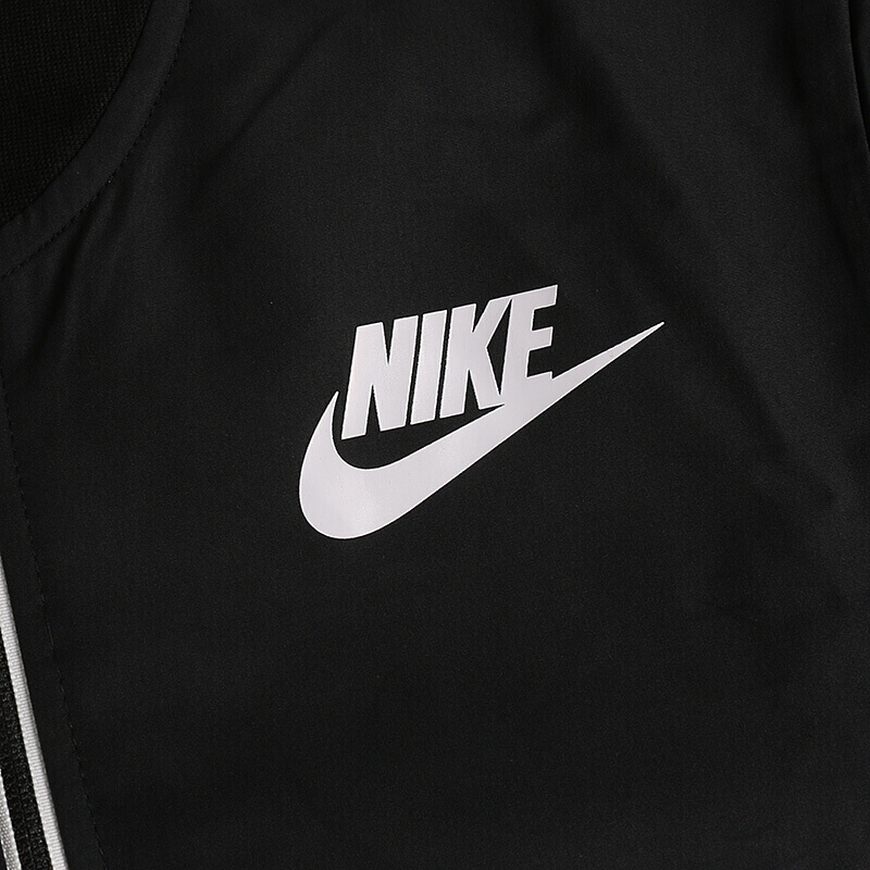 NIKE耐克女装上衣运动服立领针织夹克外套885376-010