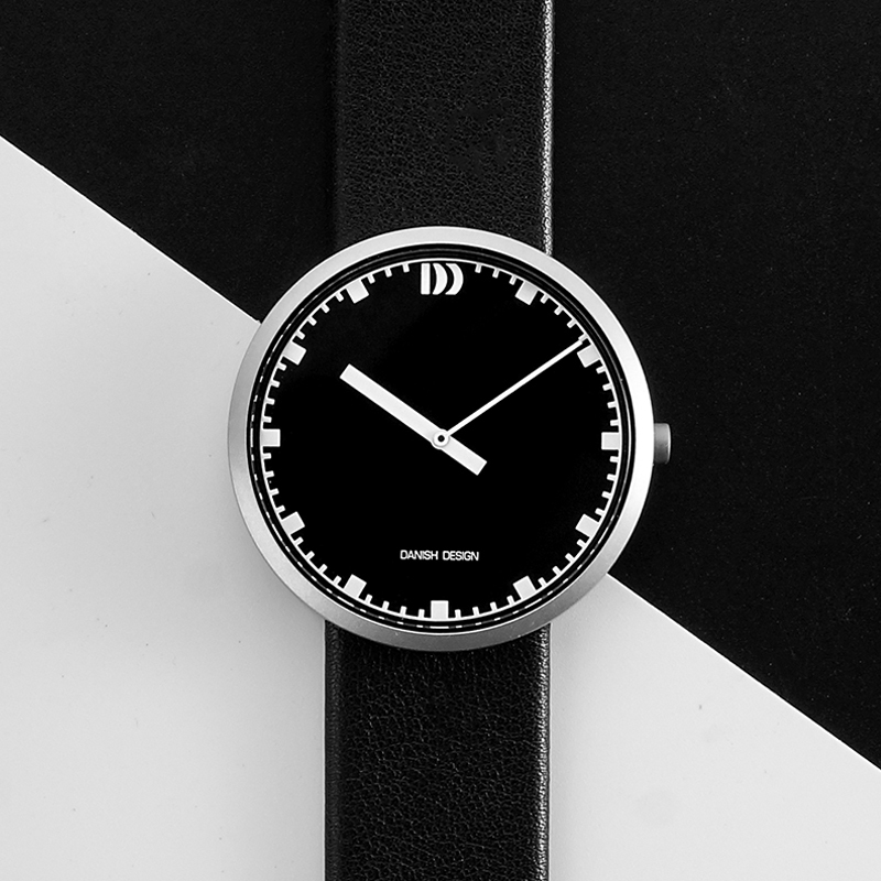 DDW中性手表男女通用时尚韩版石英表个性大表盘皮带Danish Design