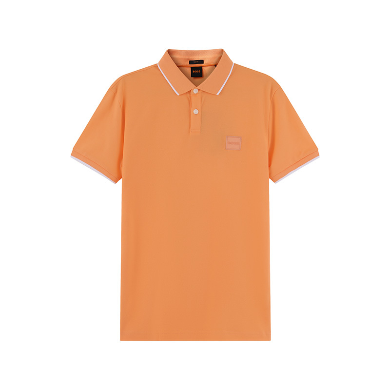 雨果博斯 HUGO BOSS 男士orange系列棉质修身版短袖POLO衫50472665