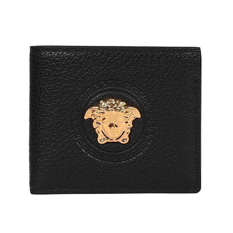 versace范思哲男士牛皮压纹美杜莎徽标短款钱包钱夹dpu6737dgovv视频
