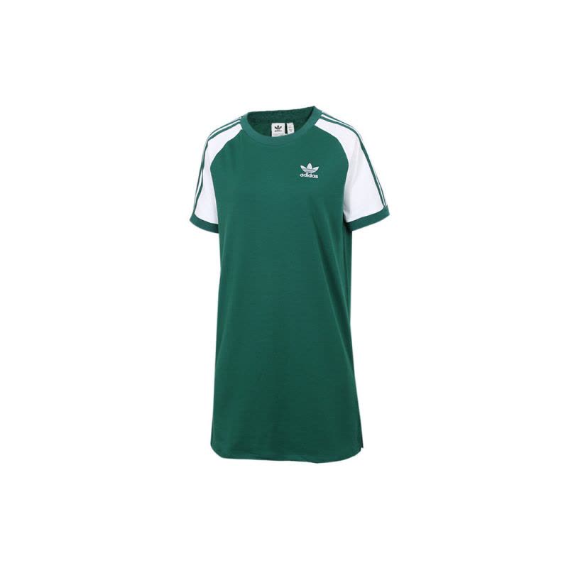 ADIDAS阿迪达斯三叶夏季女子中长款短袖T恤裙子CE4963图片