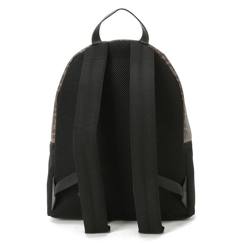 预售 芬迪 FENDI ZAINO 书包 男女同款 双肩包中号 FF标识老花款7VZ042银扣图片