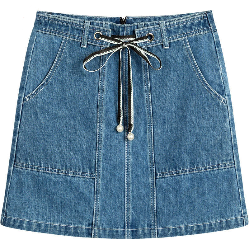 7m牛仔裙半身裙女短裙夏季女装新款包臀裙x高腰a字裙一步裙长裙