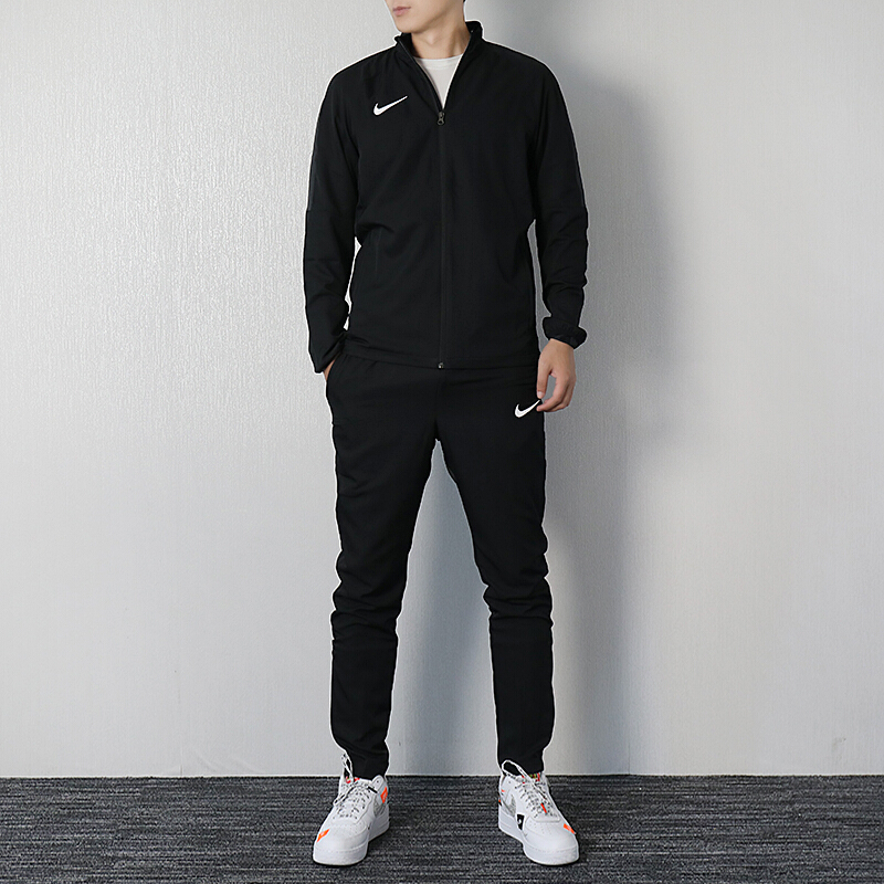 耐克nike男款运动休闲服两件套立领开衫夹克外套小脚长裤套装ao4551