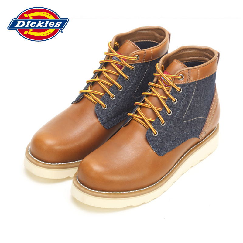Dickies男鞋2018秋冬高帮工装靴男真皮休闲马丁潮鞋男153XG07AP10