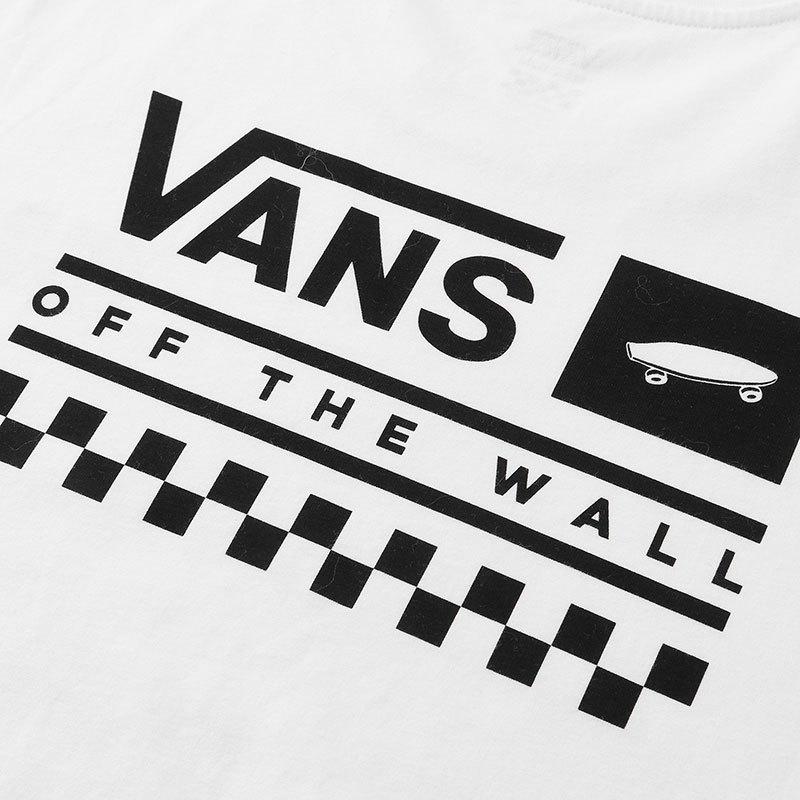 vans范斯女装运动休闲圆领图案短袖t恤衫vn0a3zo8wht