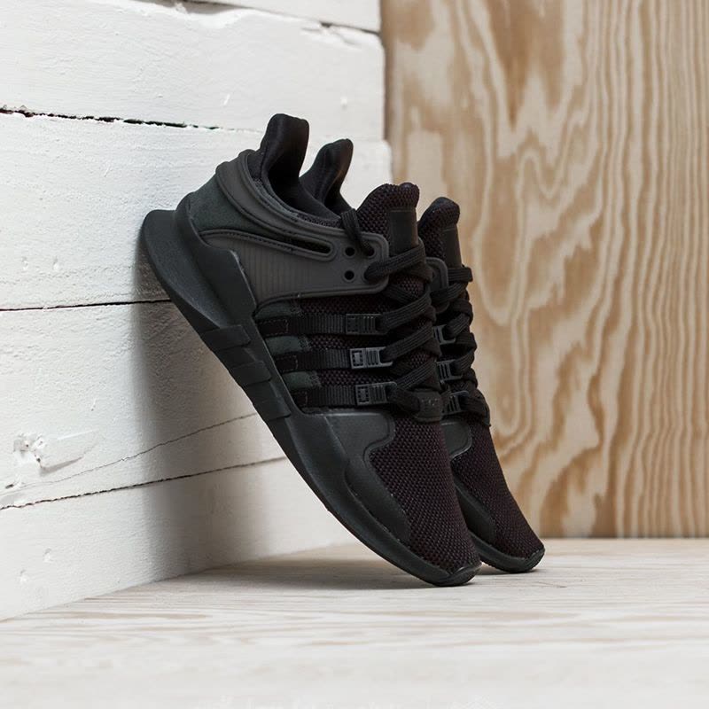 Adidas阿迪达斯三叶草女鞋EQT运动鞋黑武士休闲跑步鞋-BY9110图片