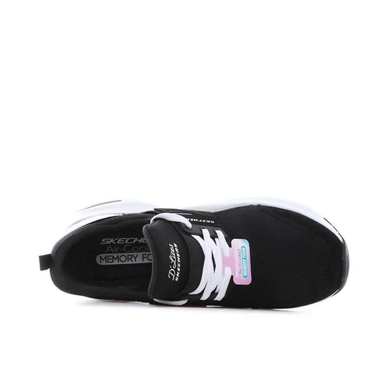 Skechers斯凯奇女鞋2018冬季新款厚底熊猫鞋 懒人休闲鞋66666124