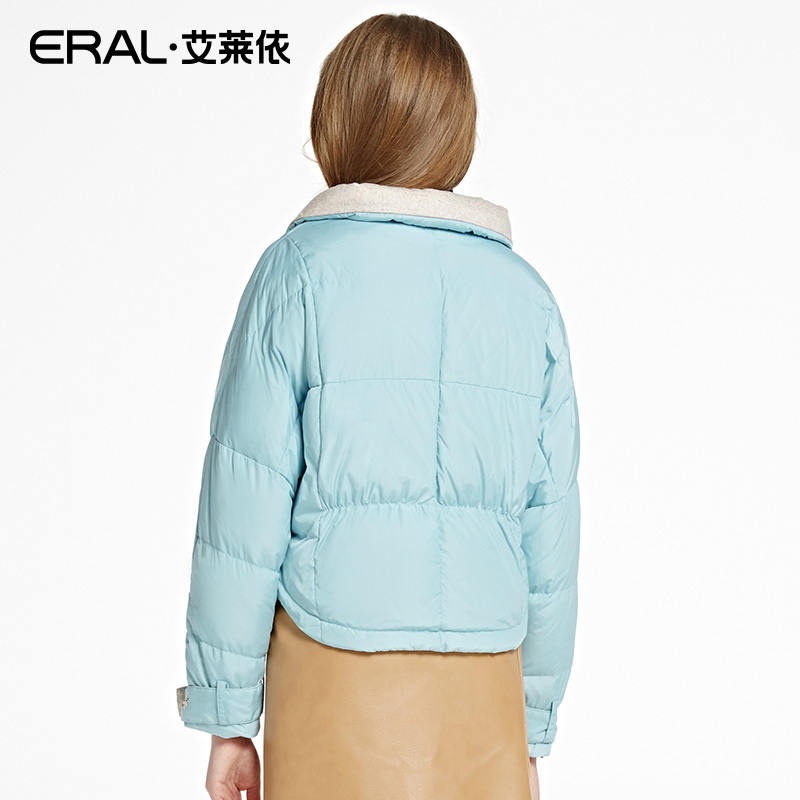 ERAL/艾莱依冬修身加厚长袖羽绒服女轻薄短款潮12012/EDAA