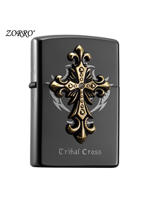 zorro佐罗防风煤油打火机个性黑冰天使