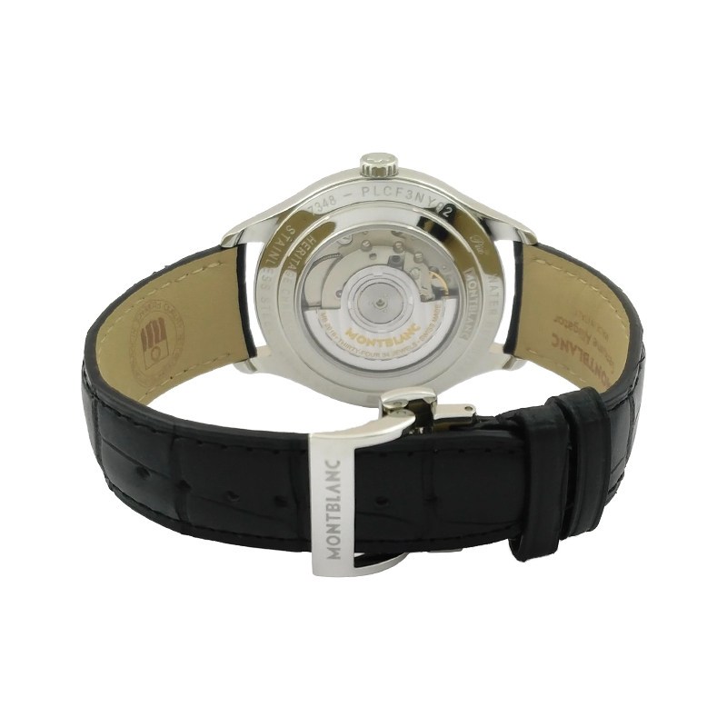 万宝龙montblanc手表传承精密计时系列皮带自动机械男士手表u0112540