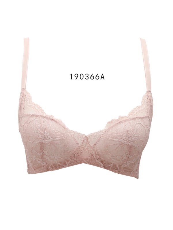 歌瑞尔甜美蕾丝性感小胸聚拢内衣舒适无钢圈少女文胸罩 190366A.