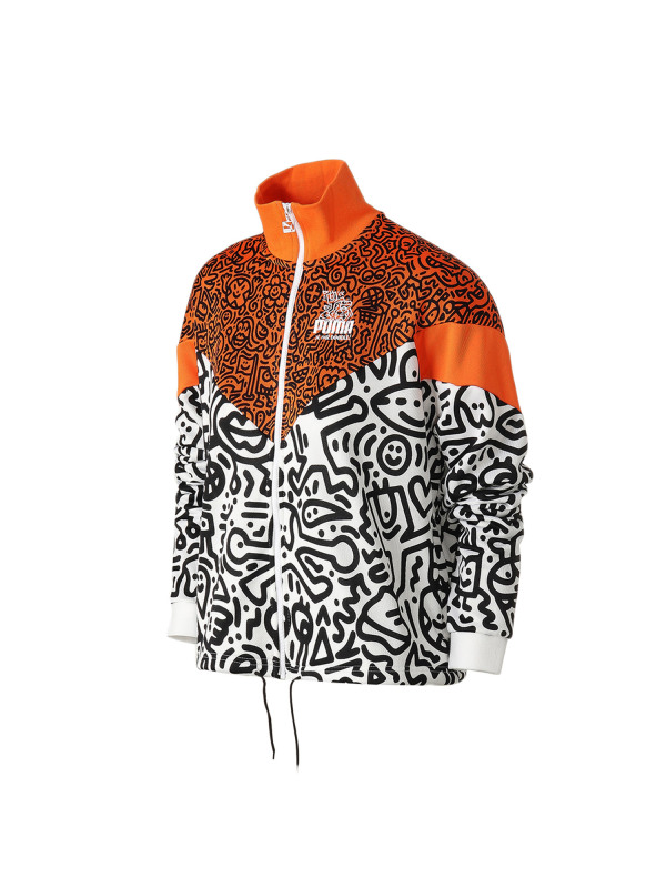 彪马(puma)运动夹克 puma黑标女装mr doodle运动服休闲针织外套598651