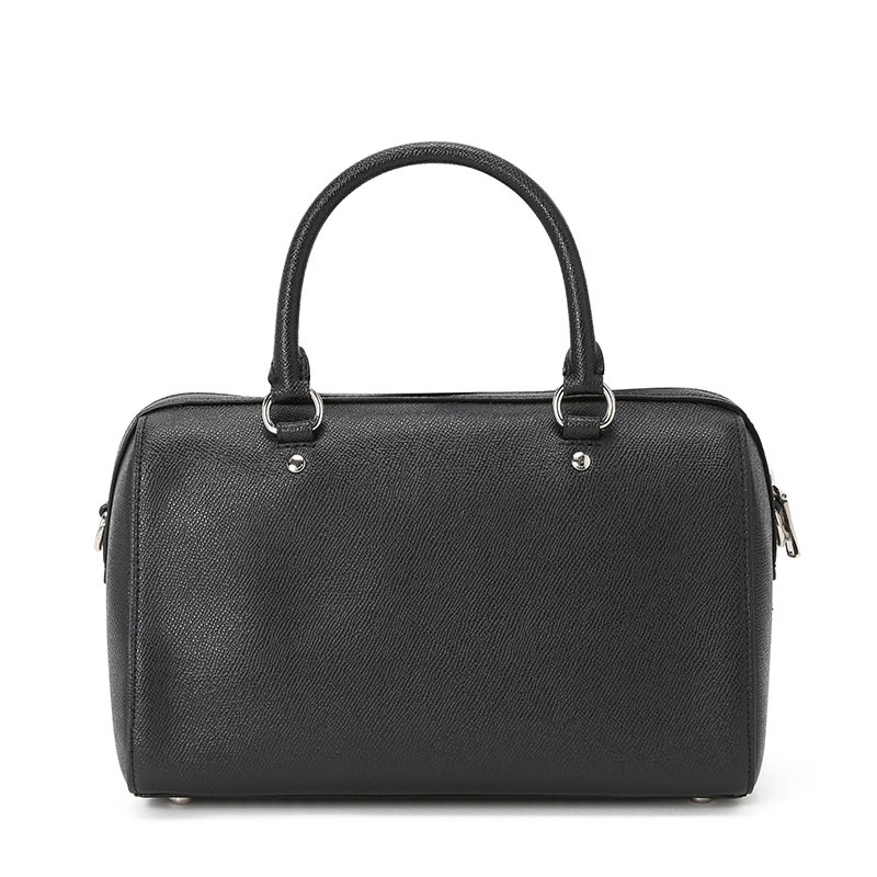 COACH 蔻驰 ROWAN 女士单肩包 波士顿包中号 字母马车标粒面皮F79946银扣