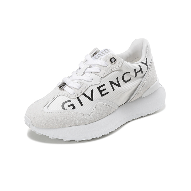 纪梵希 GIVENCHY 女士织物配皮系带休闲运动鞋厚底鞋BE002UE1GX