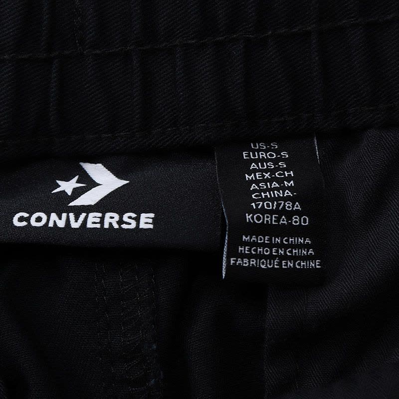 【自营】CONVERSE匡威男裤运动长裤工装宽松收口休闲裤运动服10006859 L 10006859-A01黑色图片