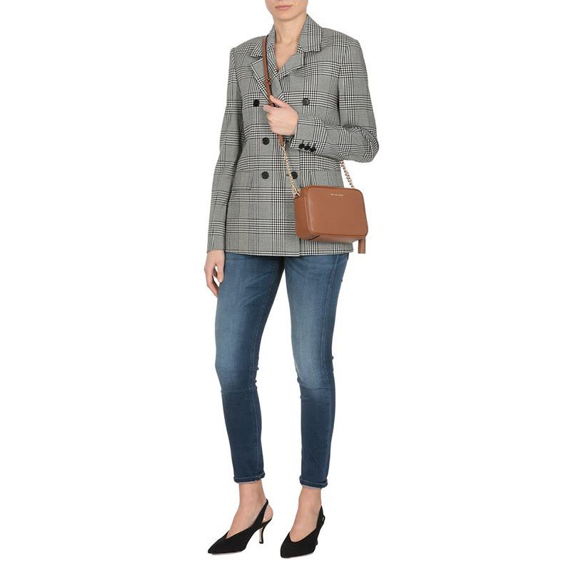 MICHAEL KORS GINNY 相机包 字母金属标 光面皮 32F7GGNM8L图片