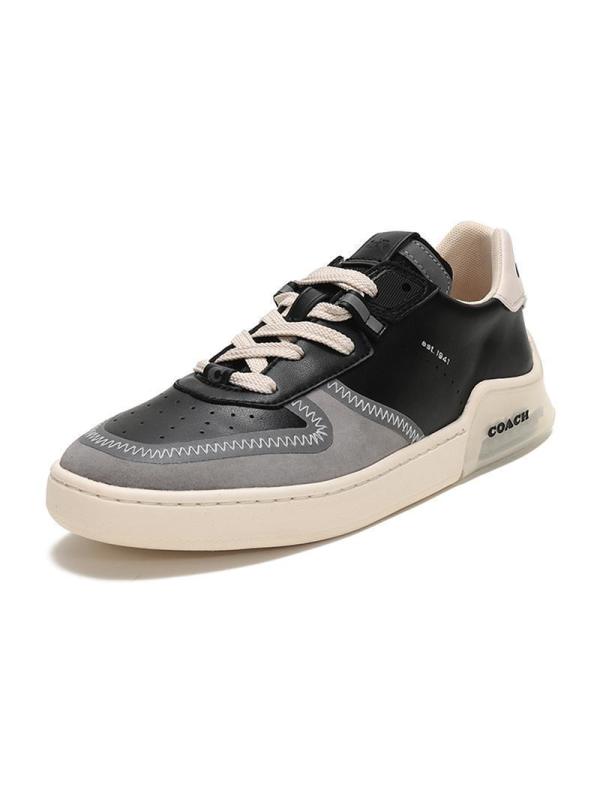 coach蔻驰奢侈品男款皮革citysolecourtsneaker系带运动鞋g5016d