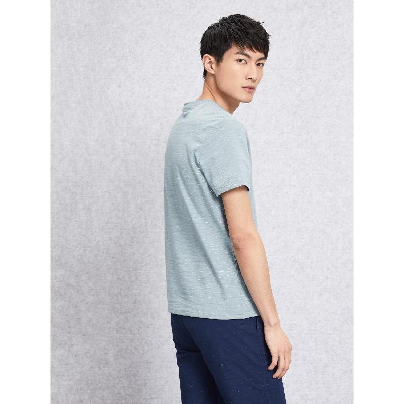 hla海澜之家花纹短袖t恤2018夏季新品舒适短袖t恤男hntbj2e129a