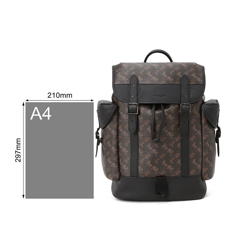 蔻驰COACH 男士 双肩包 老花拼皮 4072图片