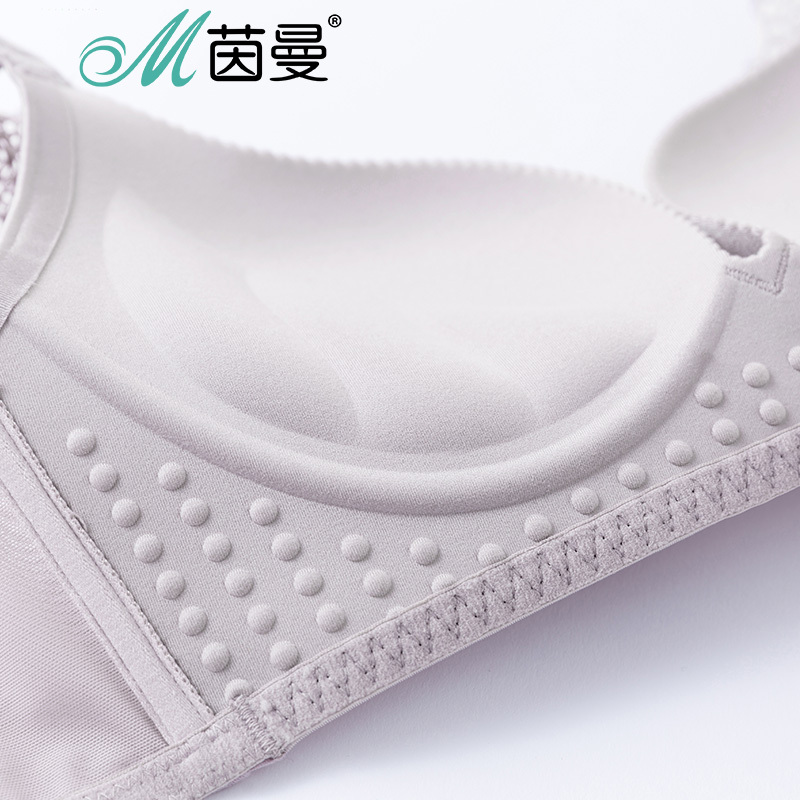 茵曼内衣无钢圈性感蕾丝镂空内裤小胸聚拢文胸套装 9881434004