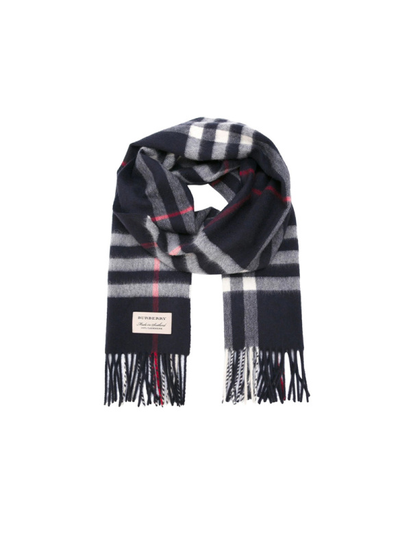 预订BURBERRY 经典格纹羊绒围巾 30*168CM
