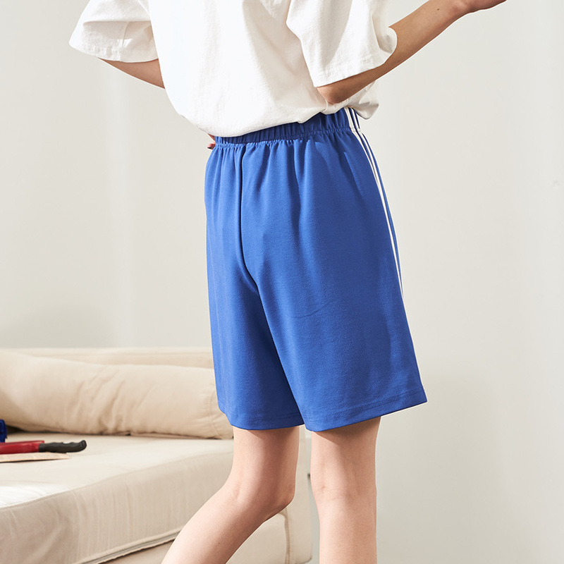 唐狮2019新款运动短裤女夏宽松高腰休闲短裤女黑色跑步短裤女学生