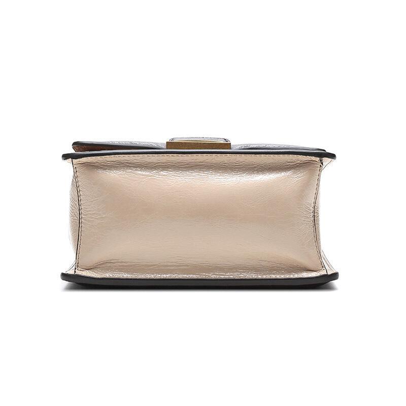 FENDI 女士KAN U系列皮质小号手提包单肩斜挎包 8BT312 A9X7