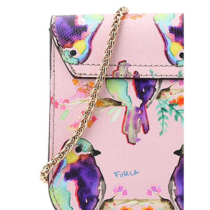 FURLA 芙拉 女士皮质单肩斜挎包 印花 BGZ7 TONI CAMELIA 962530