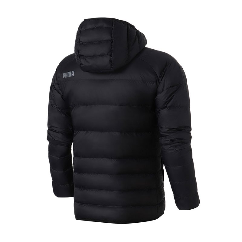 【自营】PUMA彪马男装休闲保暖连帽外套羽绒服运动服853721 L 85372101黑色