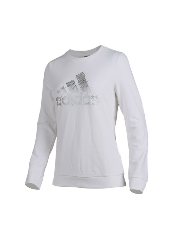 阿迪达斯女装秋冬上衣运动服休闲套头衫圆领卫衣DT2372