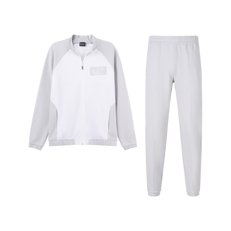 阿玛尼 EMPORIO ARMANI EA7 春秋款 男士棉质拉链卫衣开衫运动裤卫裤套装3RPV56 PJF3Z